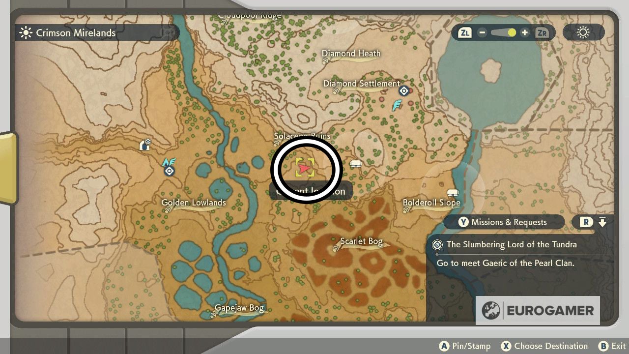 Pokemon legends arceus moss rock location